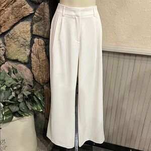 Elegant White Wide-Leg Pants